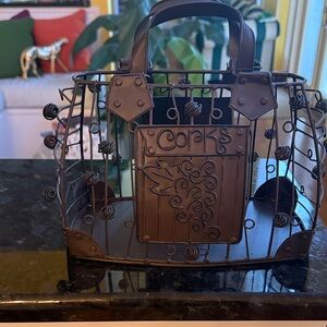 Decorative Metal Wine Cork Holder